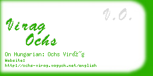 virag ochs business card